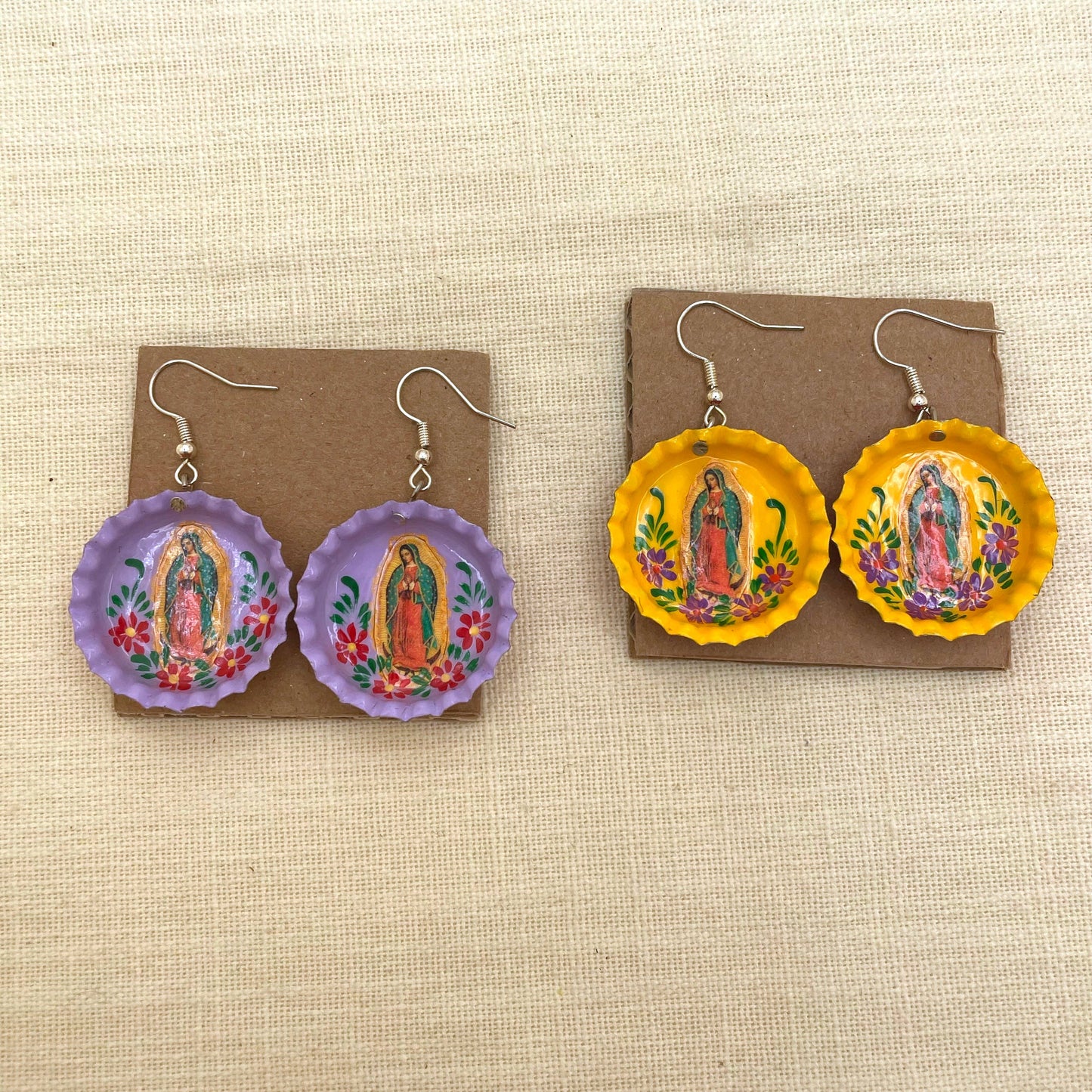 V. Guadalupe Bottlecap Earrings