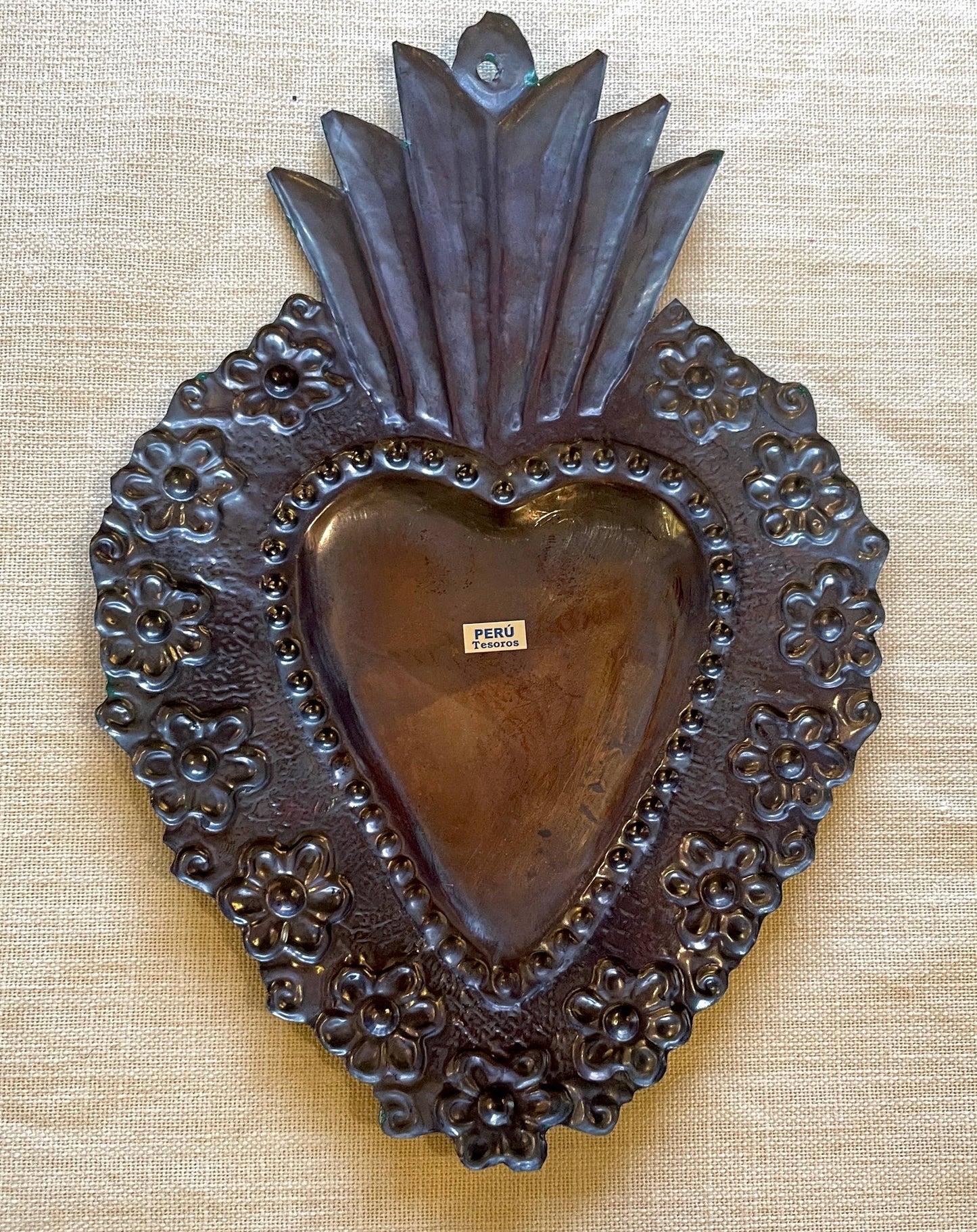 Copper Milagro Heart