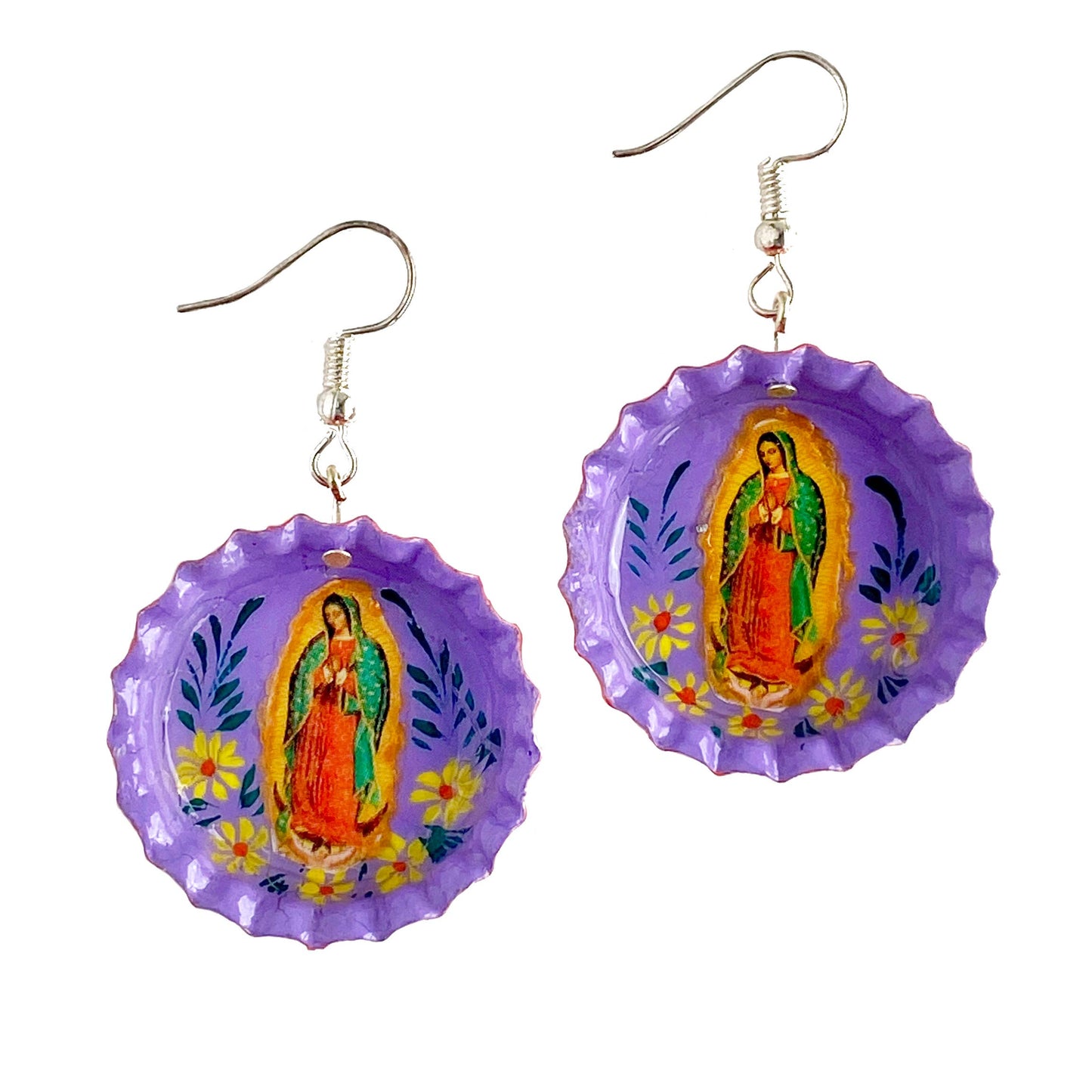 V. Guadalupe Bottlecap Earrings