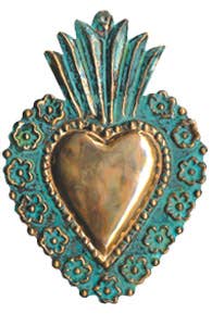 Copper Milagro Heart