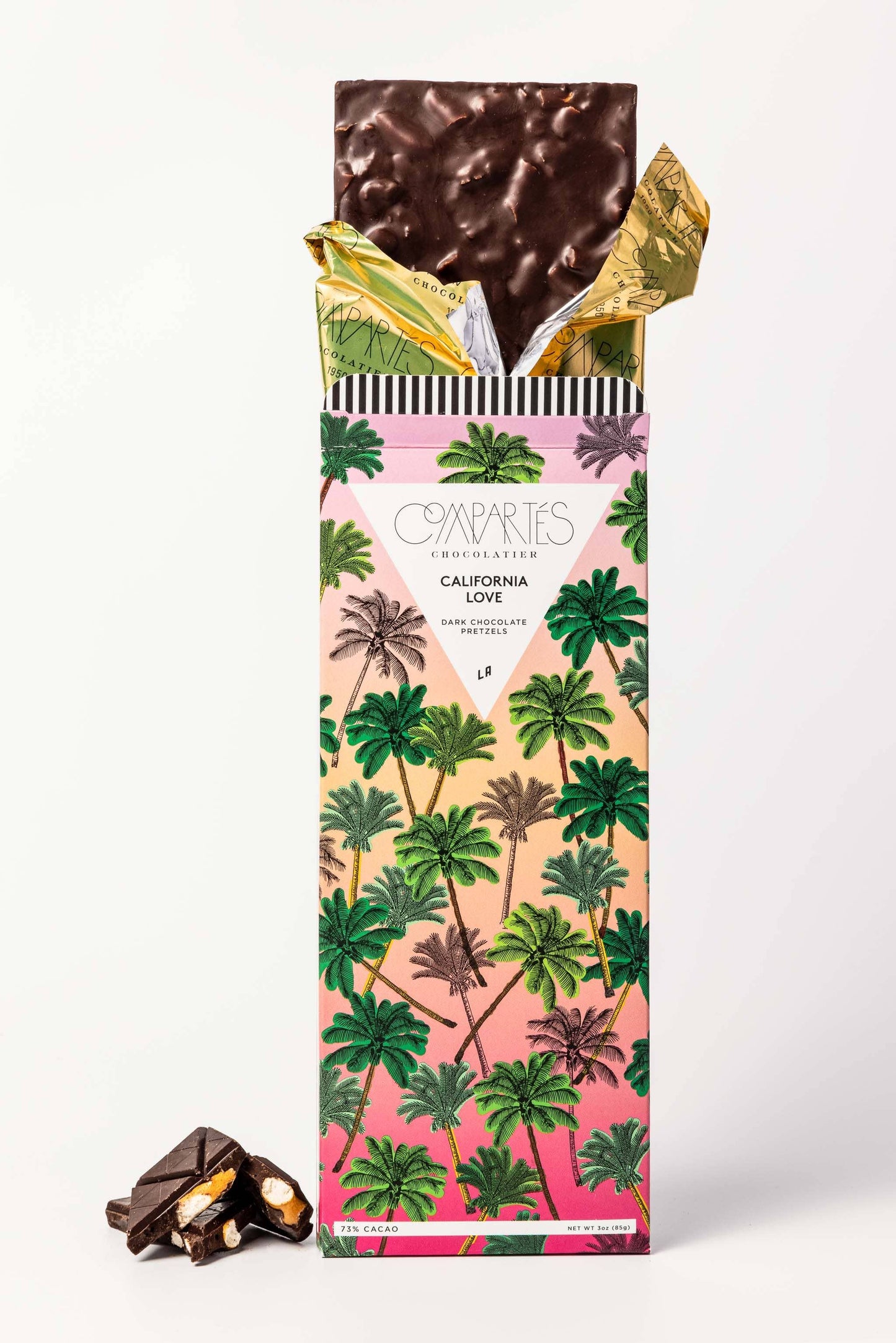 California Love Dark Chocolate Salted Pretzel Bar