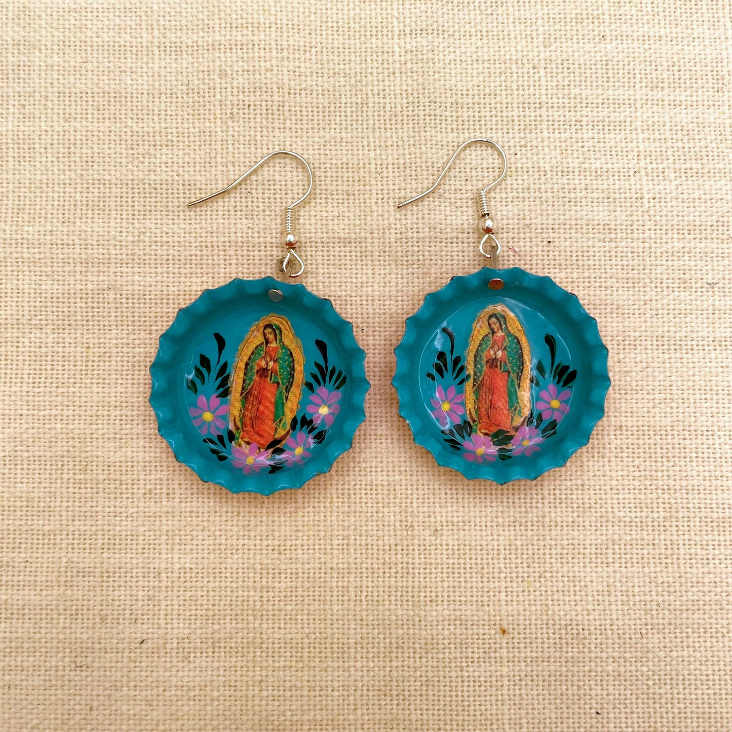 V. Guadalupe Bottlecap Earrings