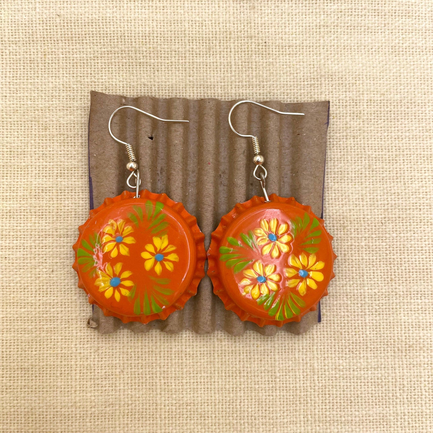 V. Guadalupe Bottlecap Earrings